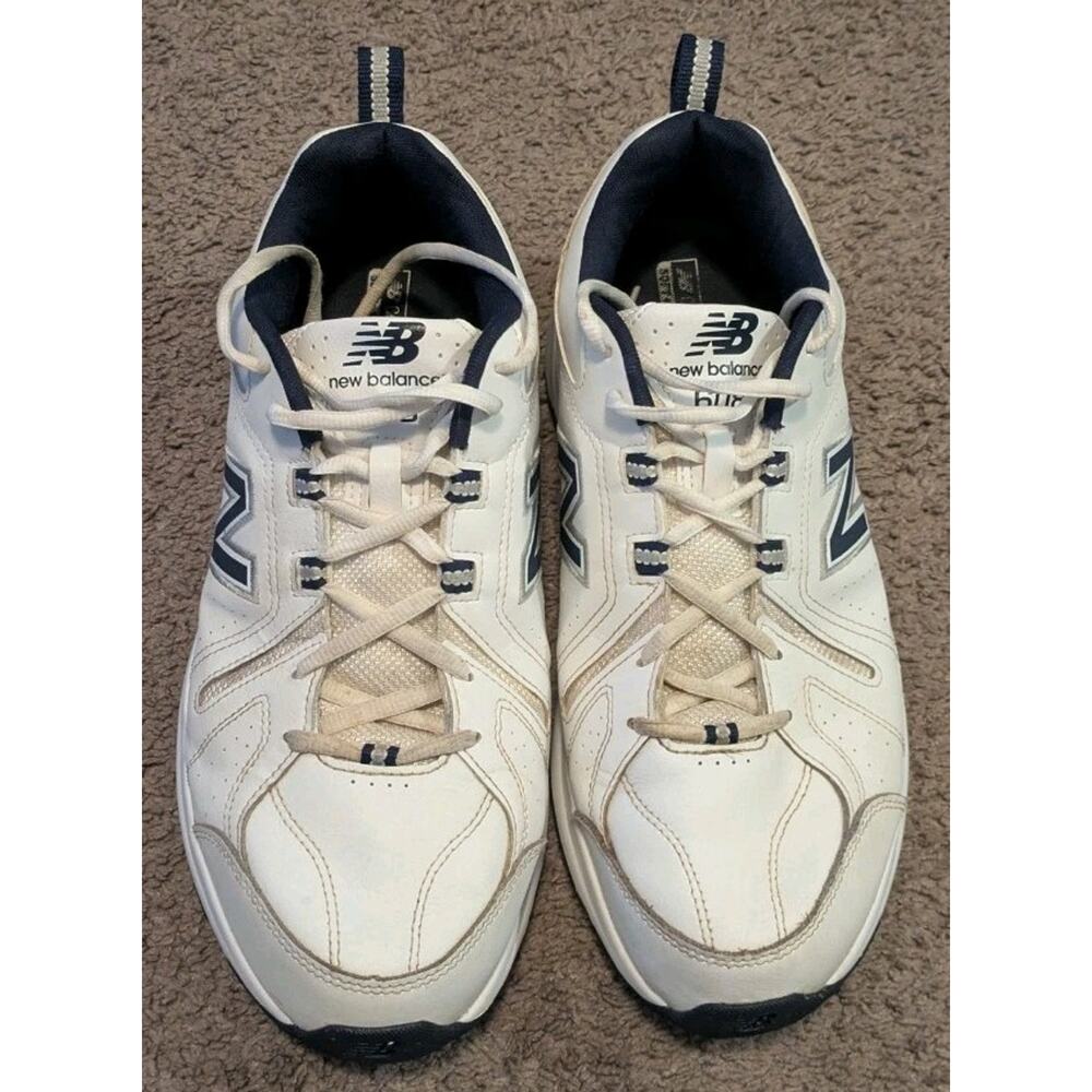 New Balance 608v5 White Navy Shoes MX608WN5 Men's 12 4E Extra Wide - Picture 4 of 6